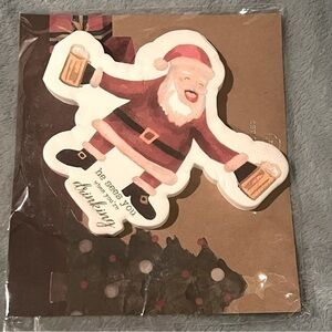 Mud Pie Drinking Santa Cocktail Napkins